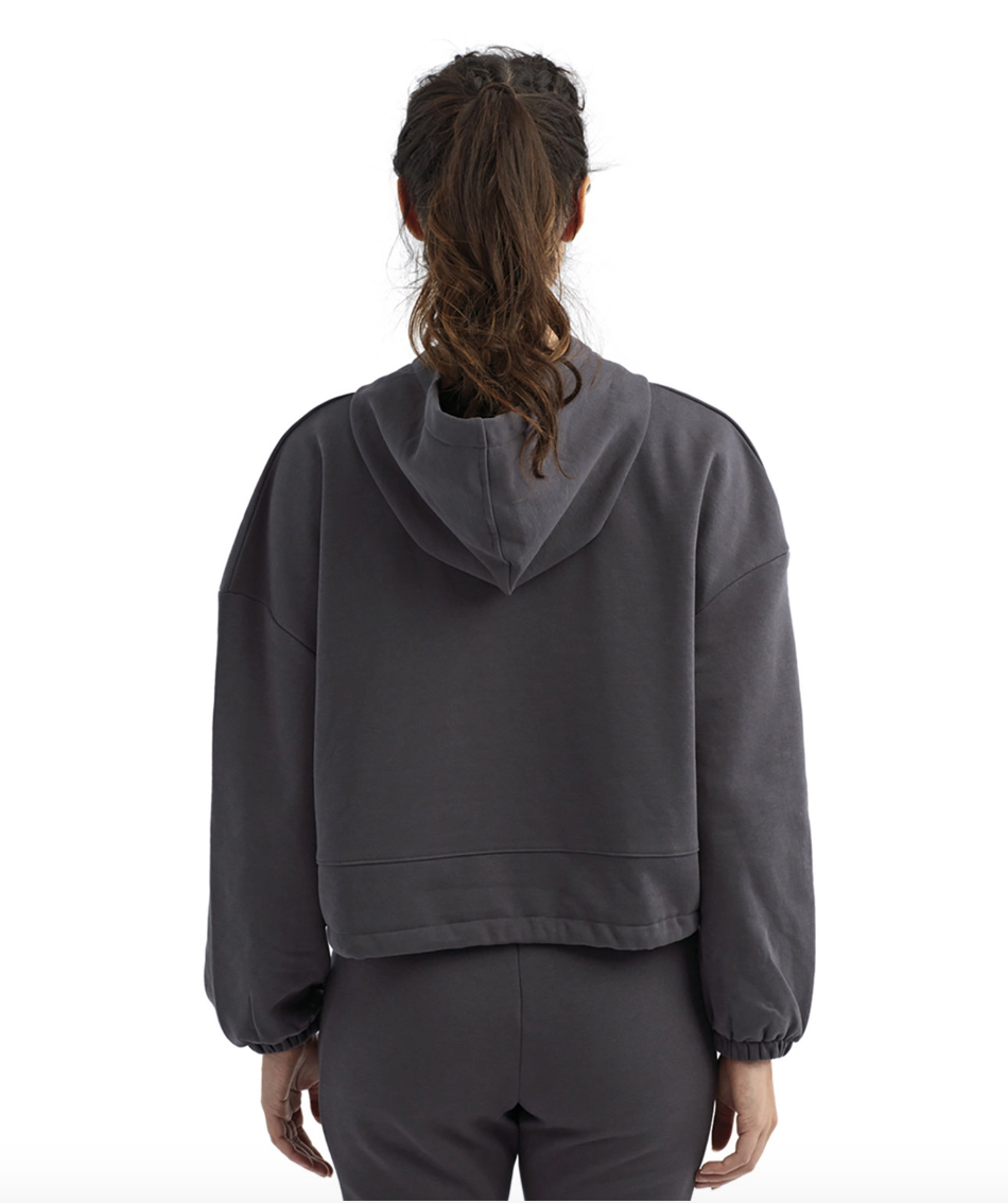 Eco-Ladies’ Cropped Oversize Hoodie | Sustainable Comfort, Modern Streetwear Fit