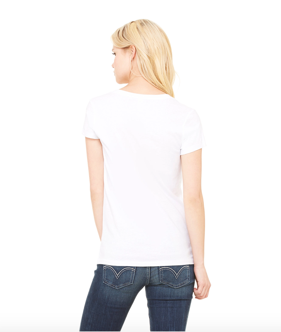 Ladies Jersey V-Neck T-Shirt | Slim Fit, Soft Everyday Essential