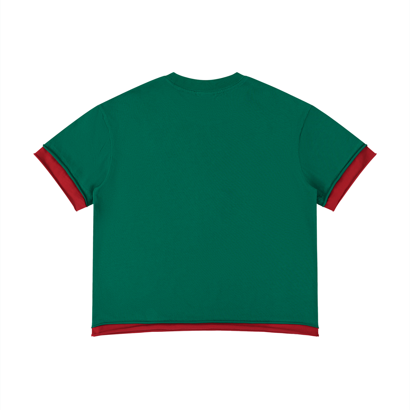 boxy color block t shirt