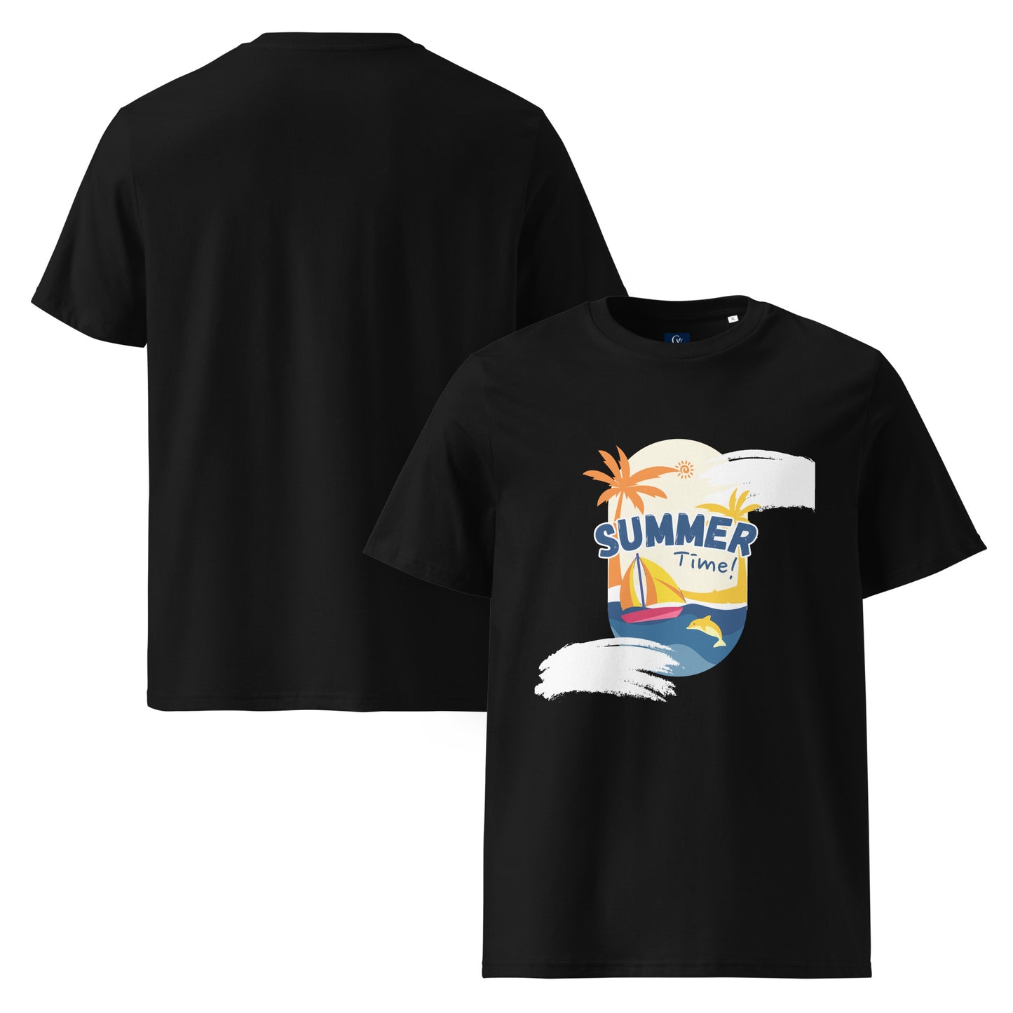 Organic summer t-shirt breathable unisex cotton eco-friendly