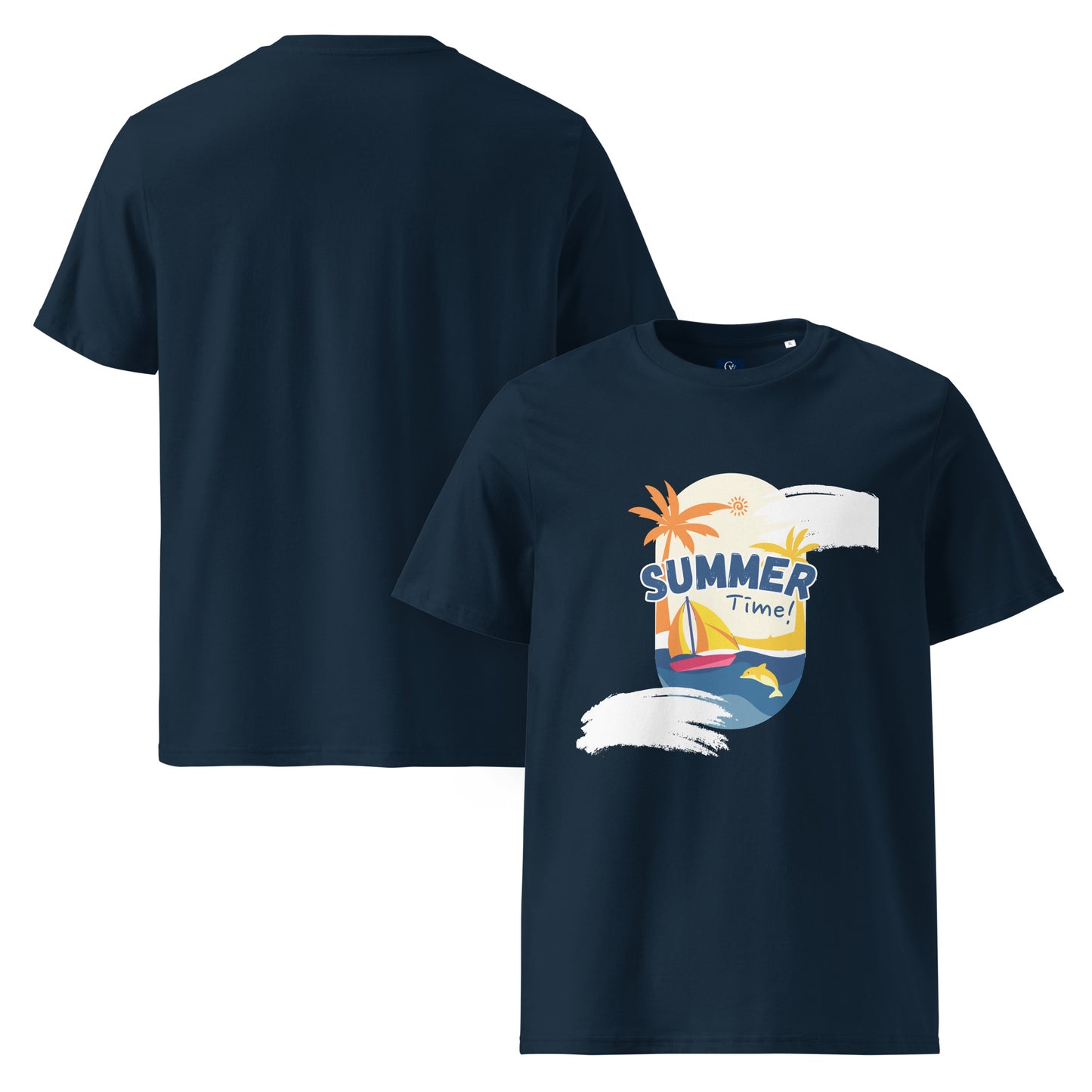 Organic summer t-shirt breathable unisex cotton eco-friendly