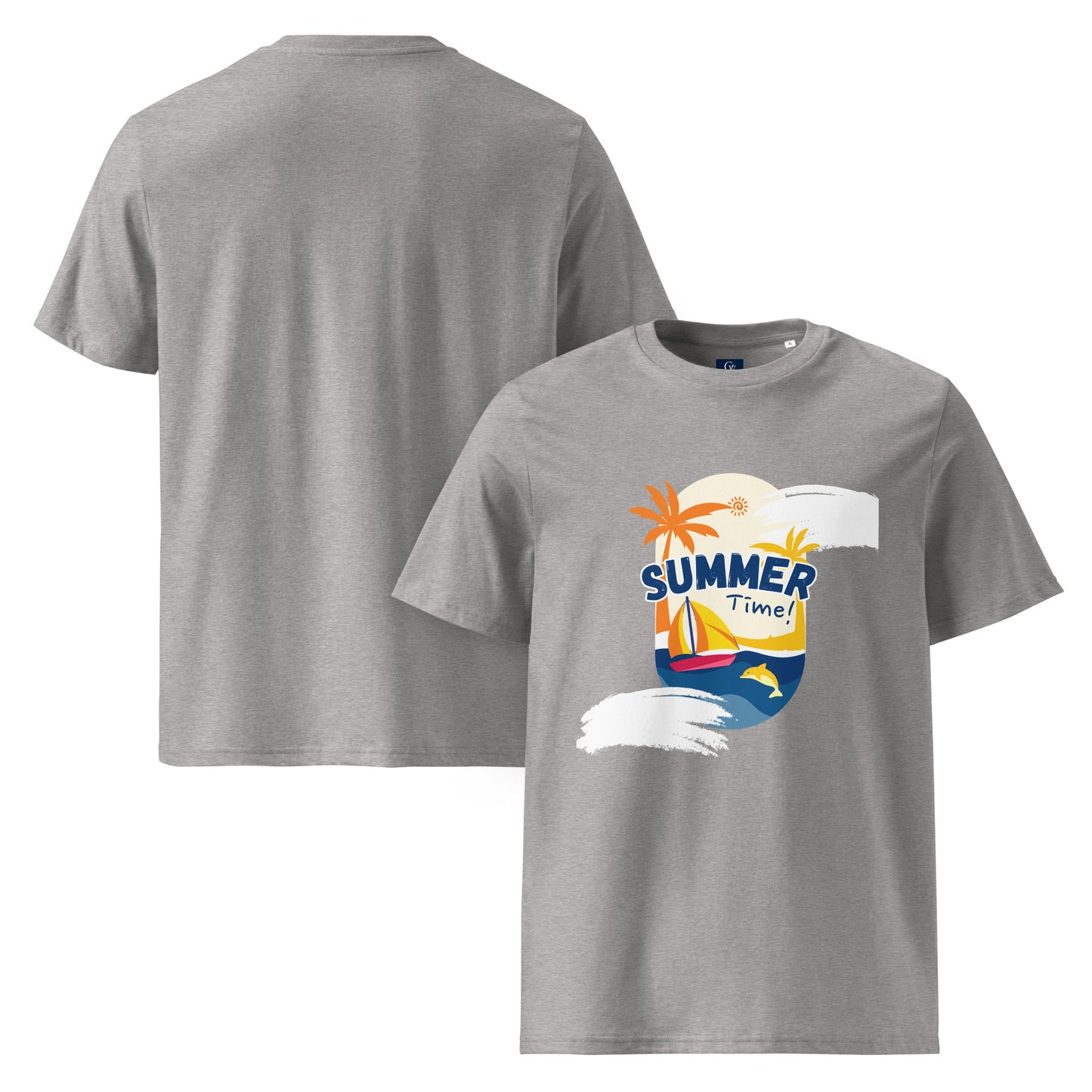 Organic summer t-shirt breathable unisex cotton eco-friendly