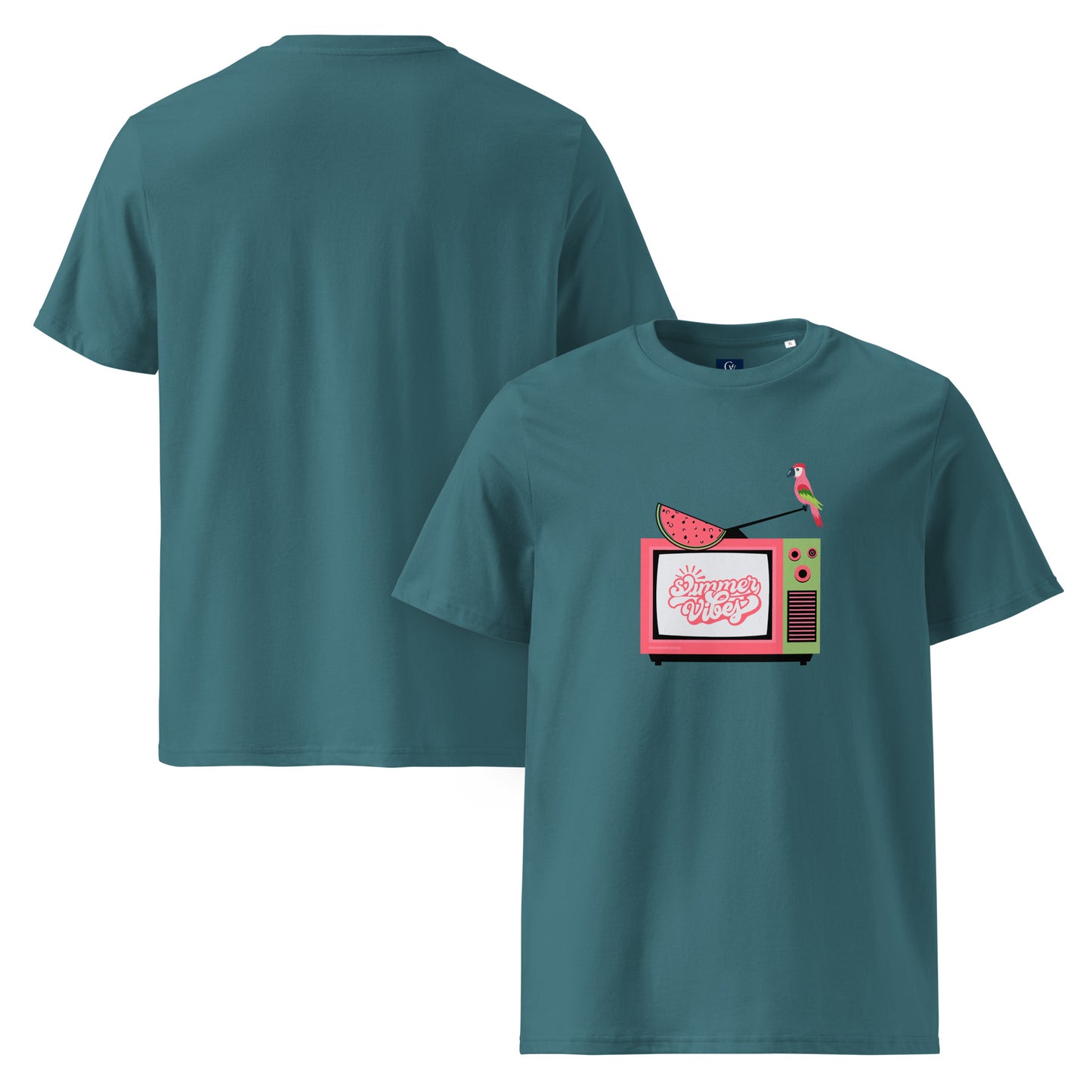 Organic summer t-shirt breathable unisex cotton eco-friendly