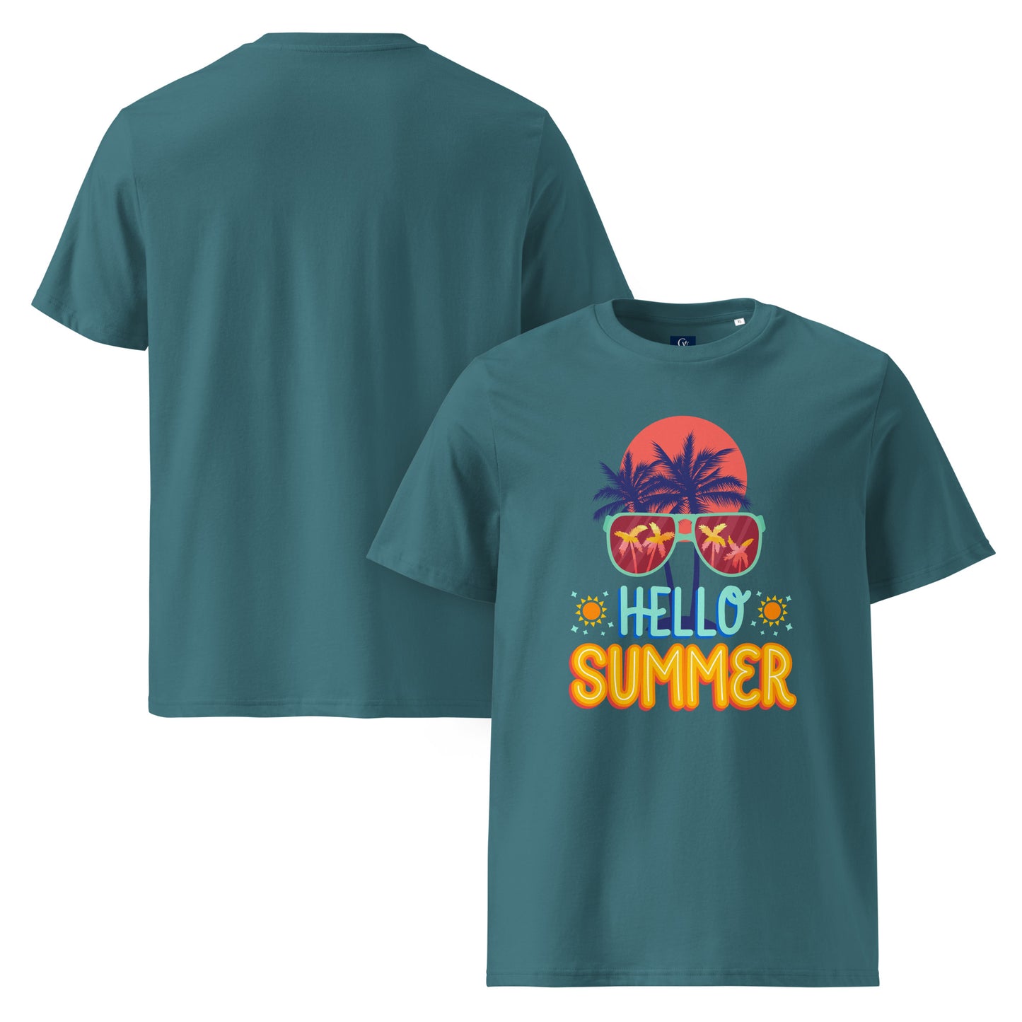 Organic summer t-shirt breathable unisex cotton eco-friendly