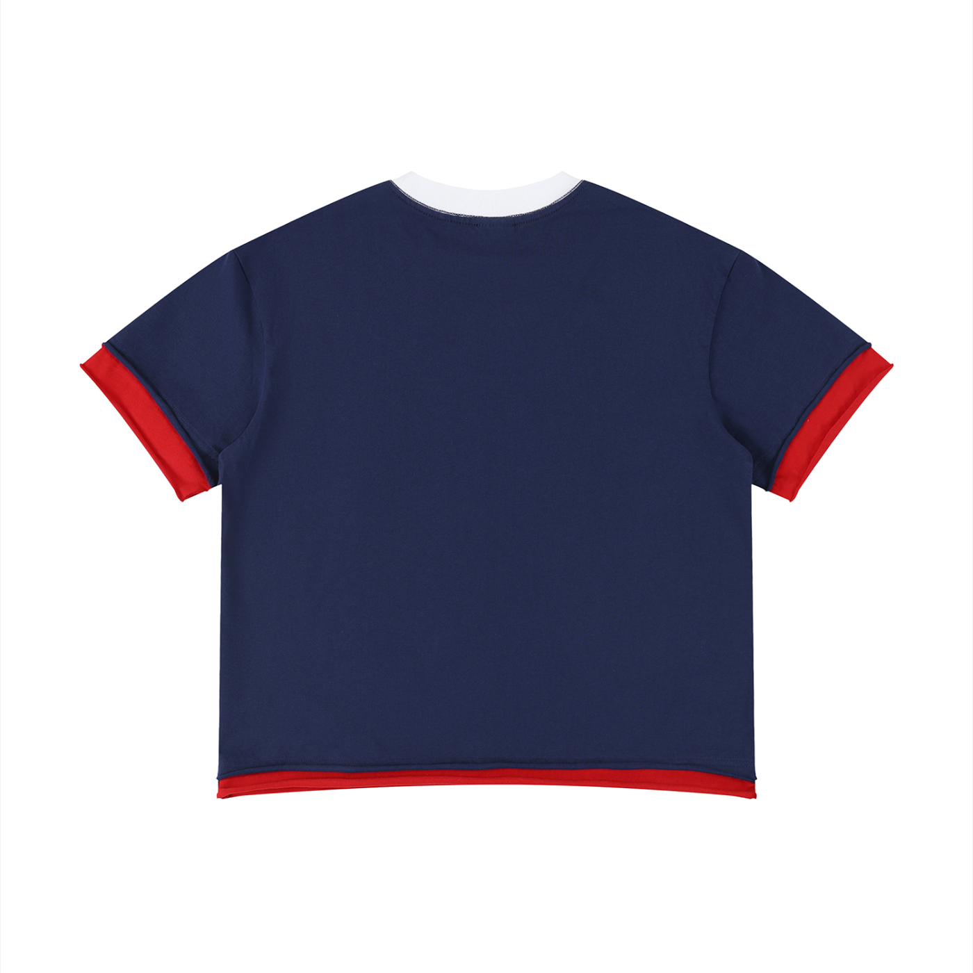 boxy color block t shirt