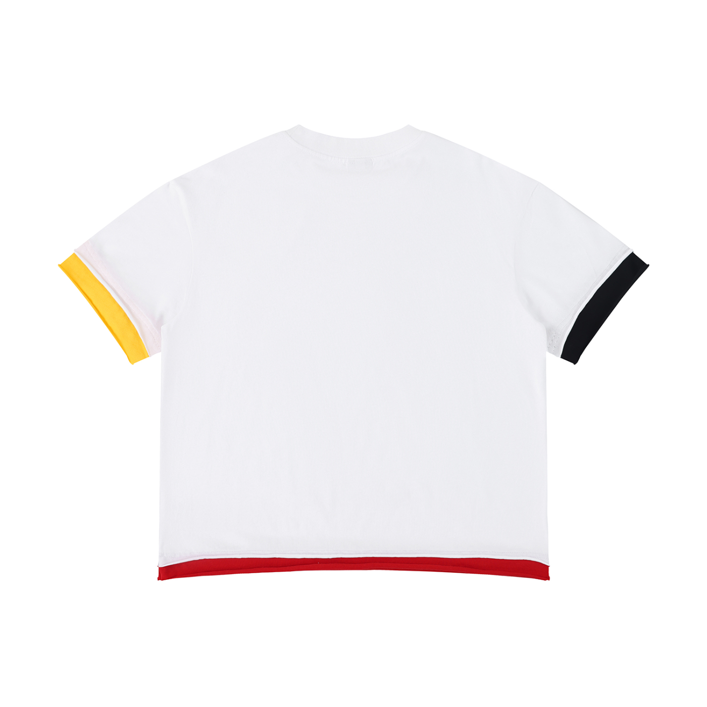 boxy color block t shirt
