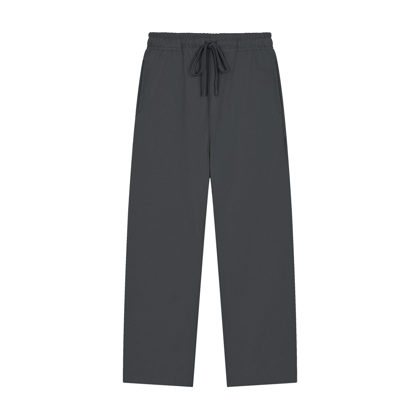 Solid Color Straight-Leg Sweat