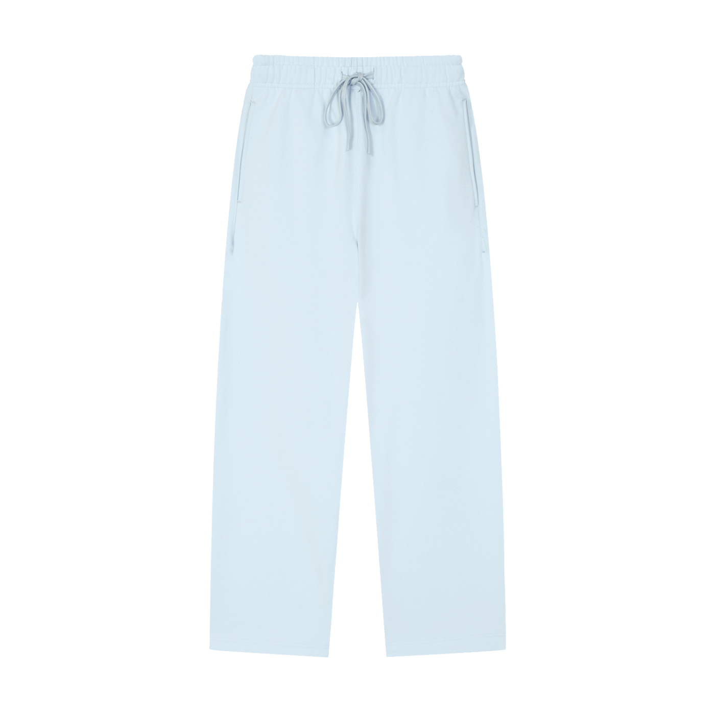 Solid Color Straight-Leg Sweat