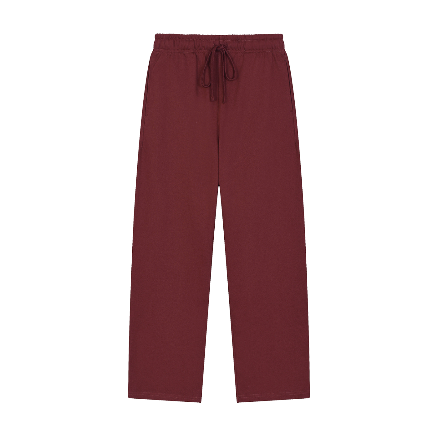Solid Color Straight-Leg Sweat