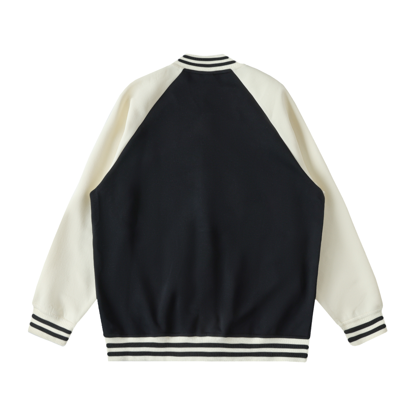 Unisex Two Tone Raglan Sleeve Varsity Jacket