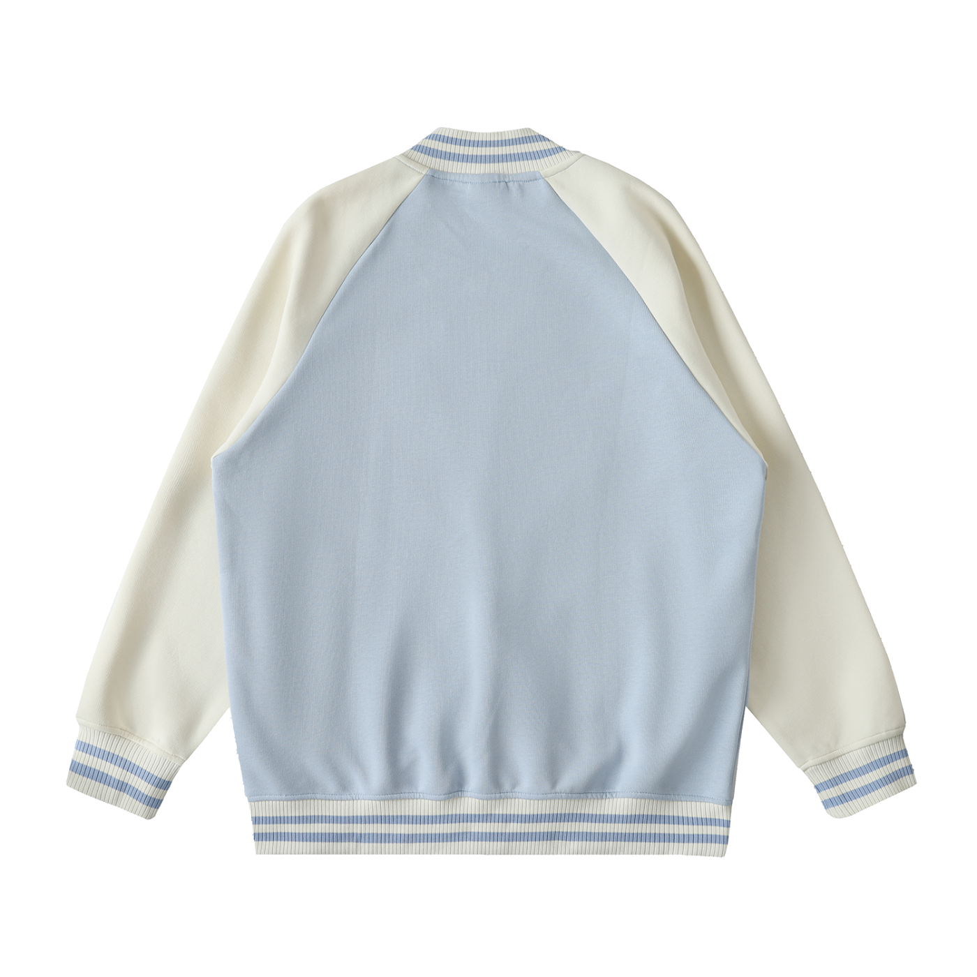Unisex Two Tone Raglan Sleeve Varsity Jacket