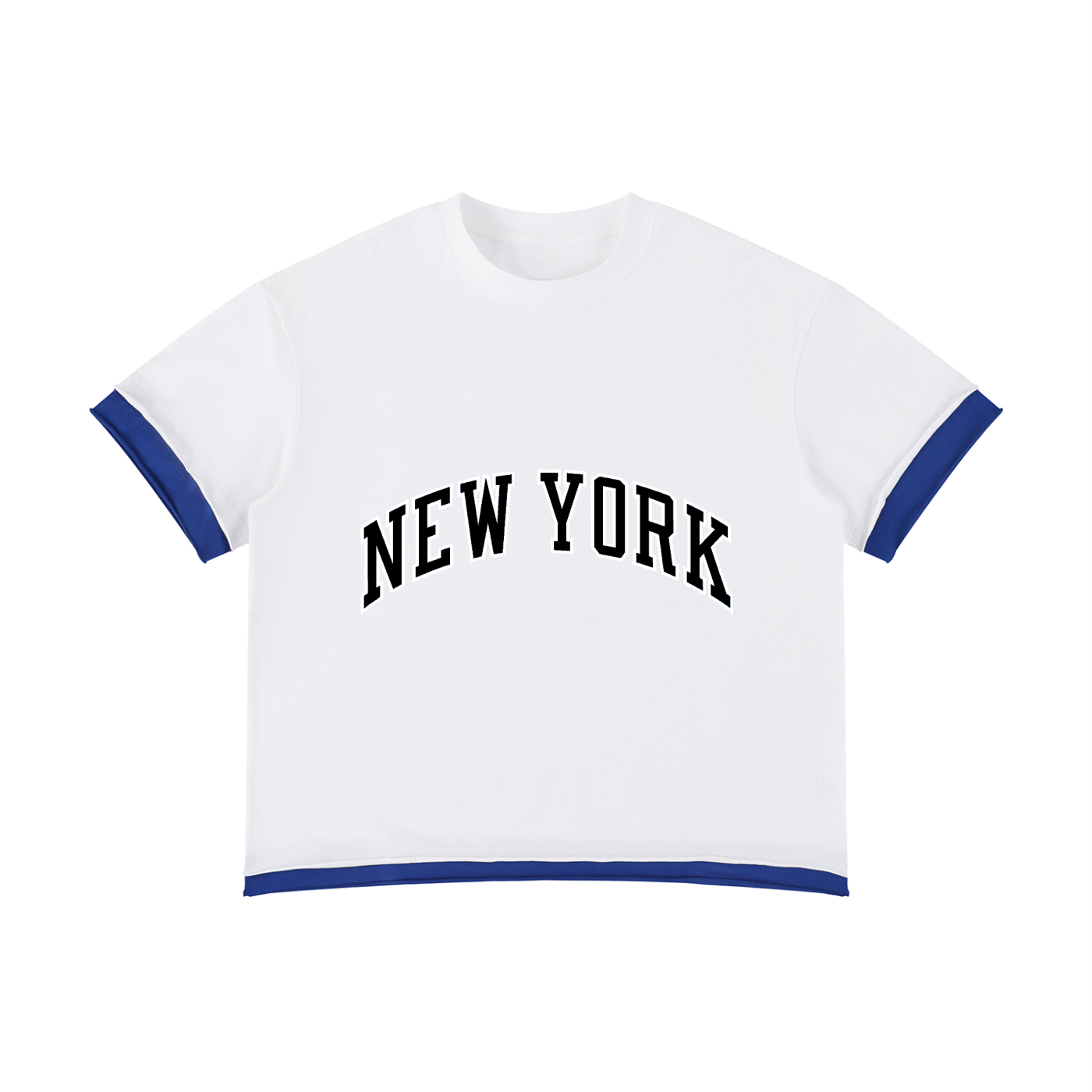 boxy color block t shirt
