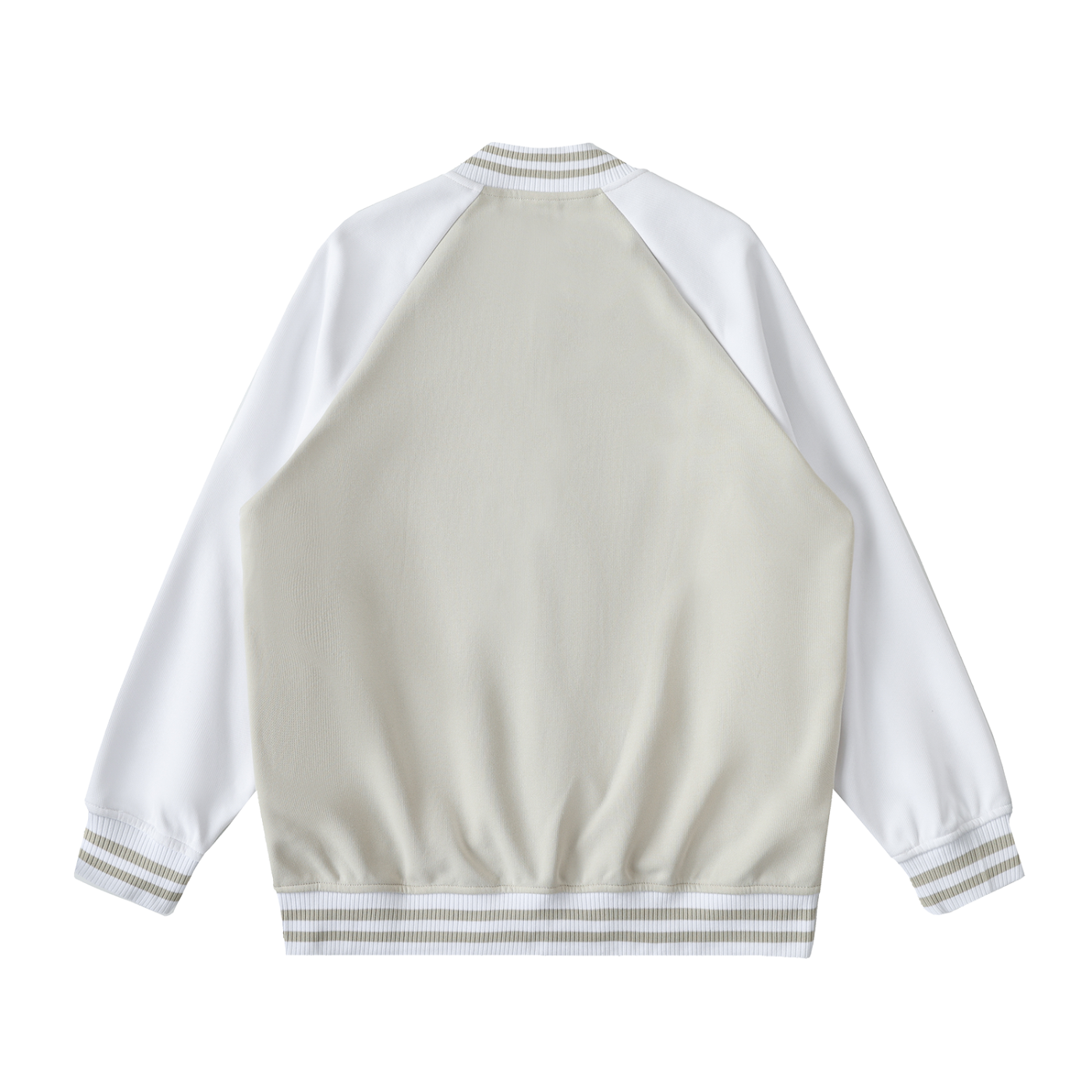 Unisex Two Tone Raglan Sleeve Varsity Jacket