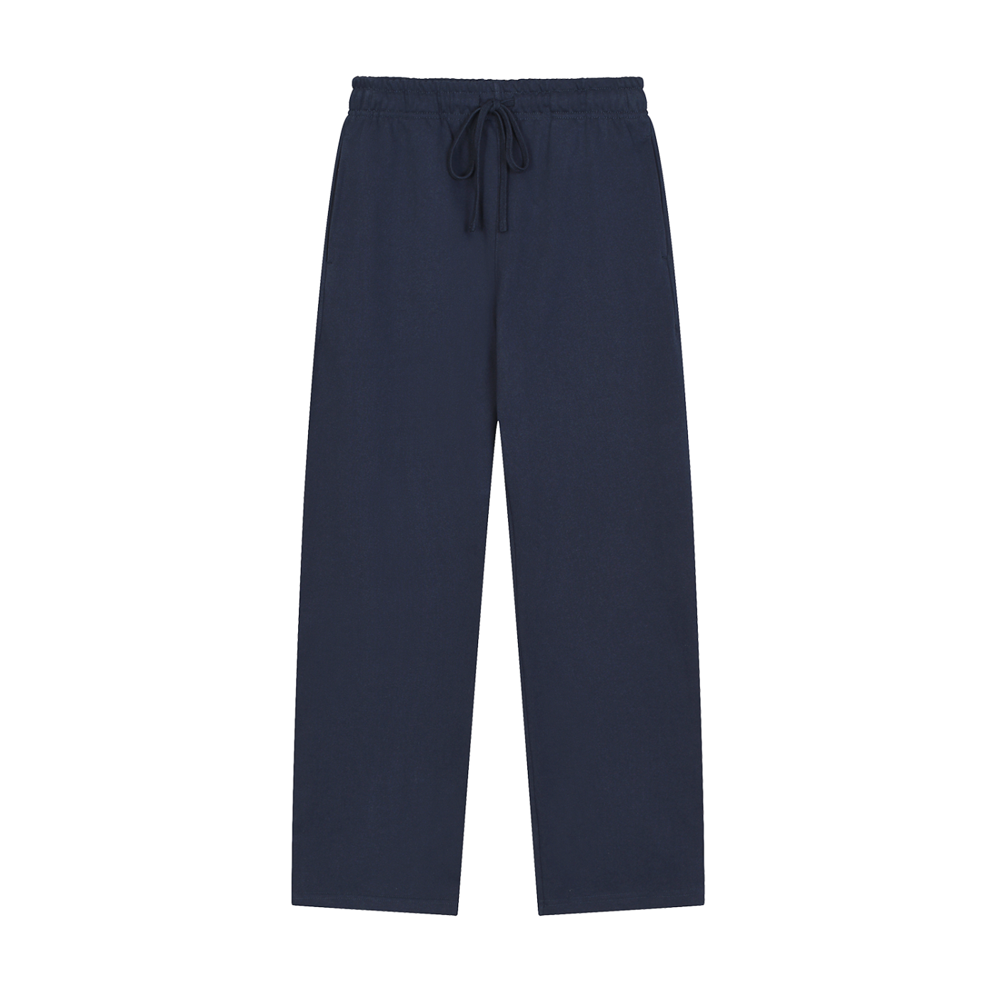 Solid Color Straight-Leg Sweat