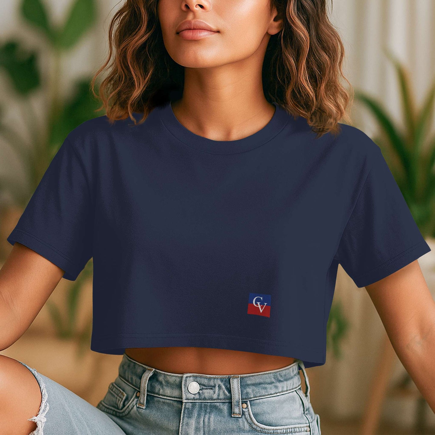 Contemporary 100% Cotton Street Crop Tee | Modern Fit, Premium Comfort, Minimal Everyday Essential