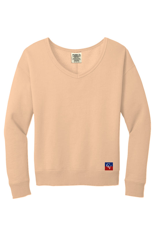 Ultra Soft V-Neck Sweatshirt | 100% Cotton Face, Everyday Comfort, Premium Casual Essential