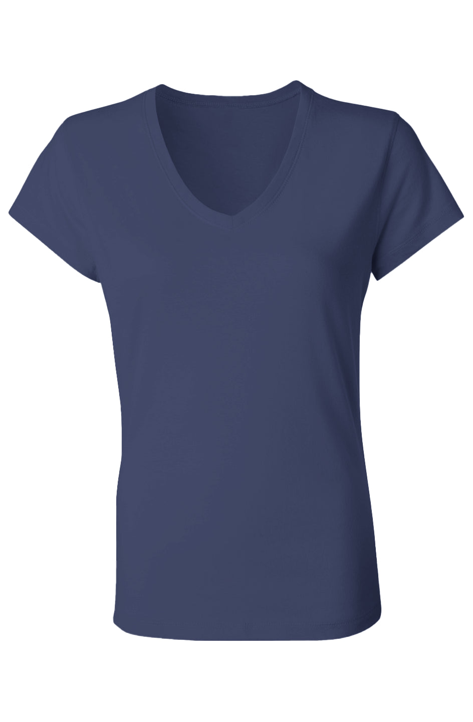 Ladies Jersey V-Neck T-Shirt | Slim Fit, 100% Cotton, Soft Everyday Essential