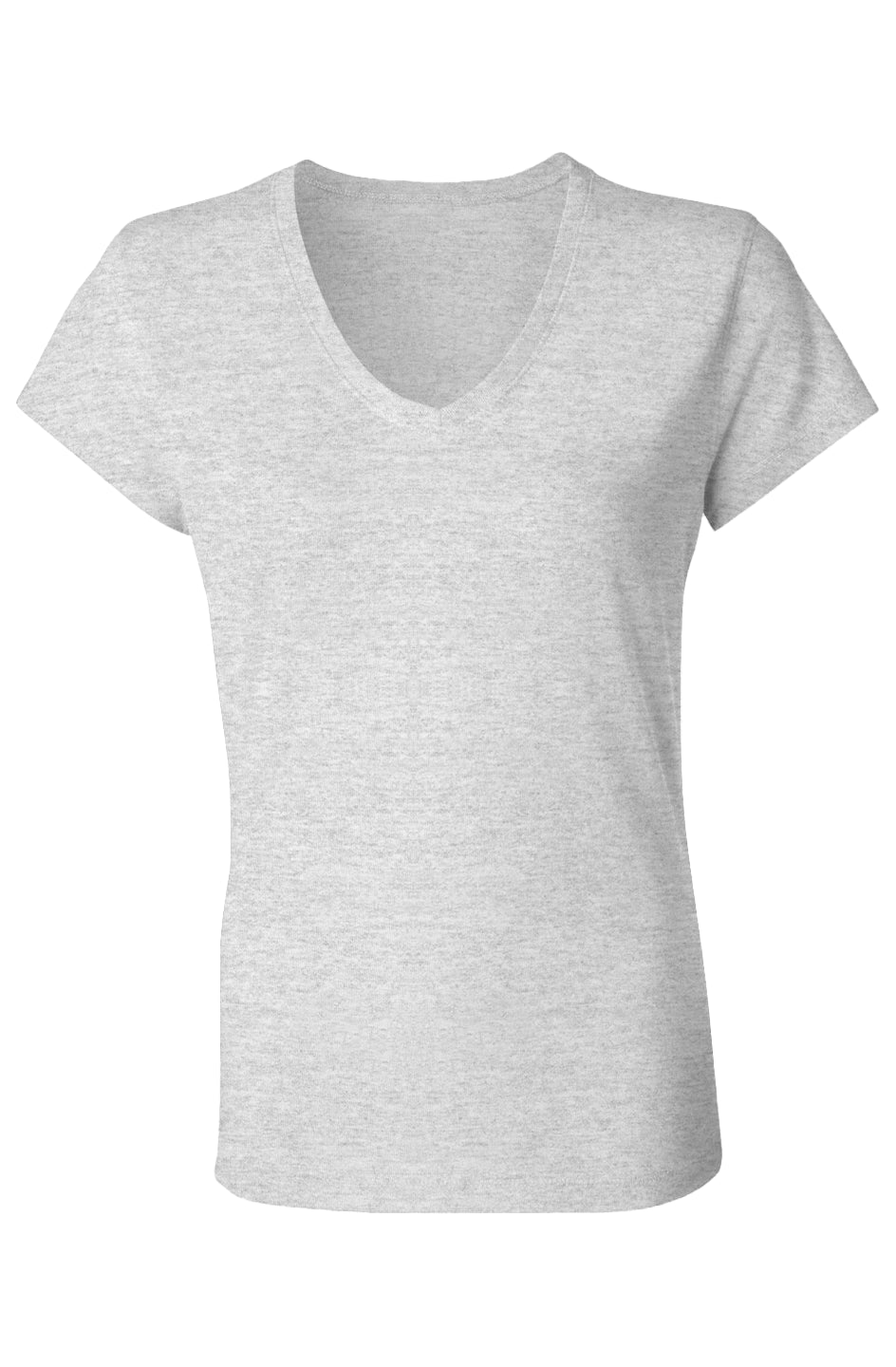 Ladies Jersey V-Neck T-Shirt | Slim Fit, 100% Cotton, Soft Everyday Essential