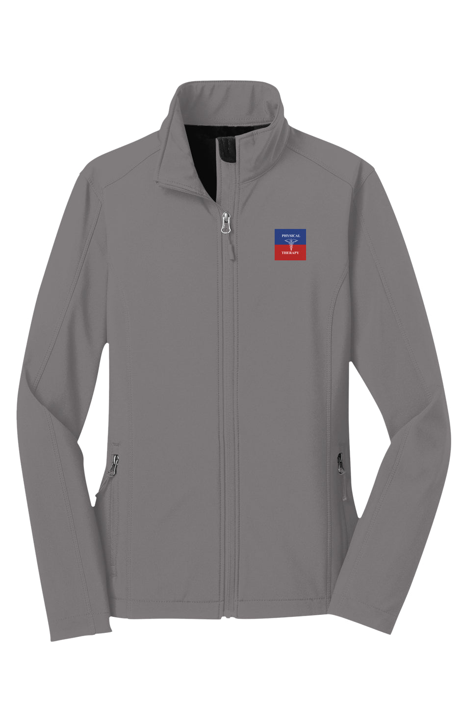 Physical Therapy Women’s Core Soft Shell Jacket – Windproof, Water-Resistant, Stretch Comfort Fit
