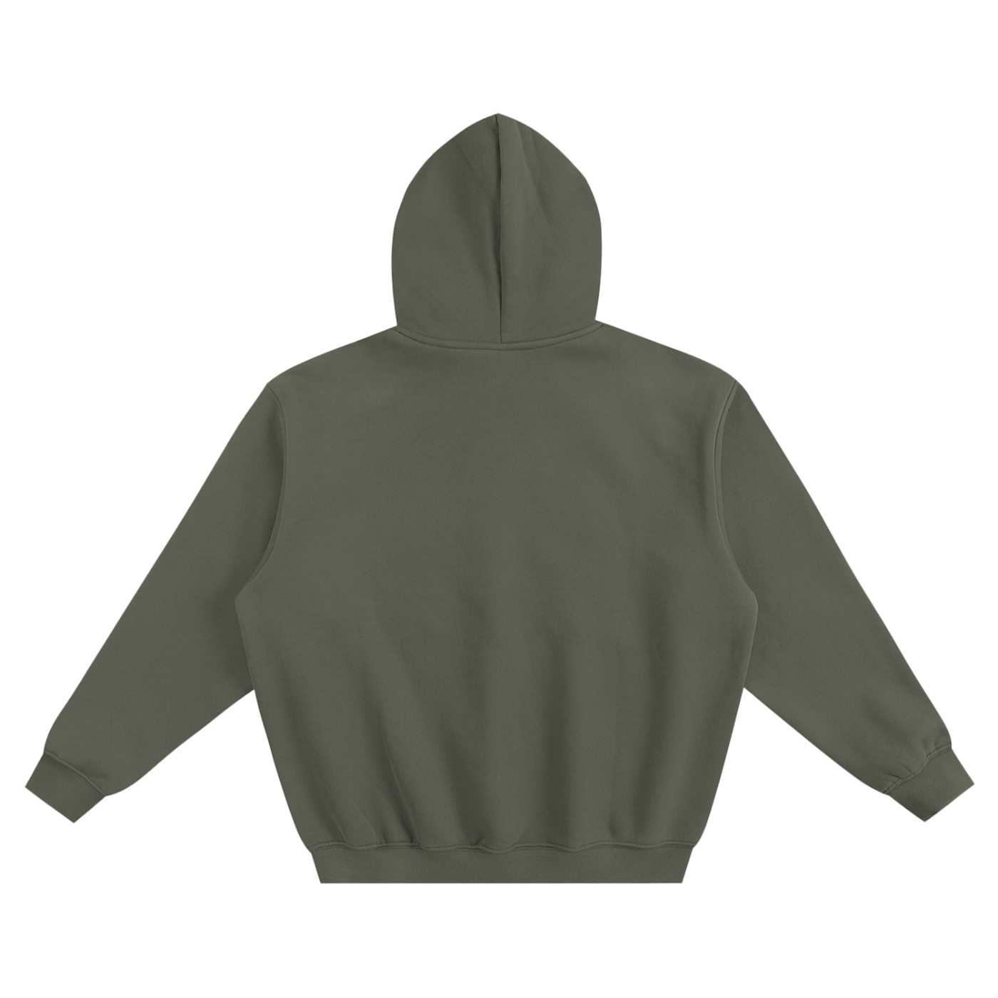 fleeced boxy hoodie