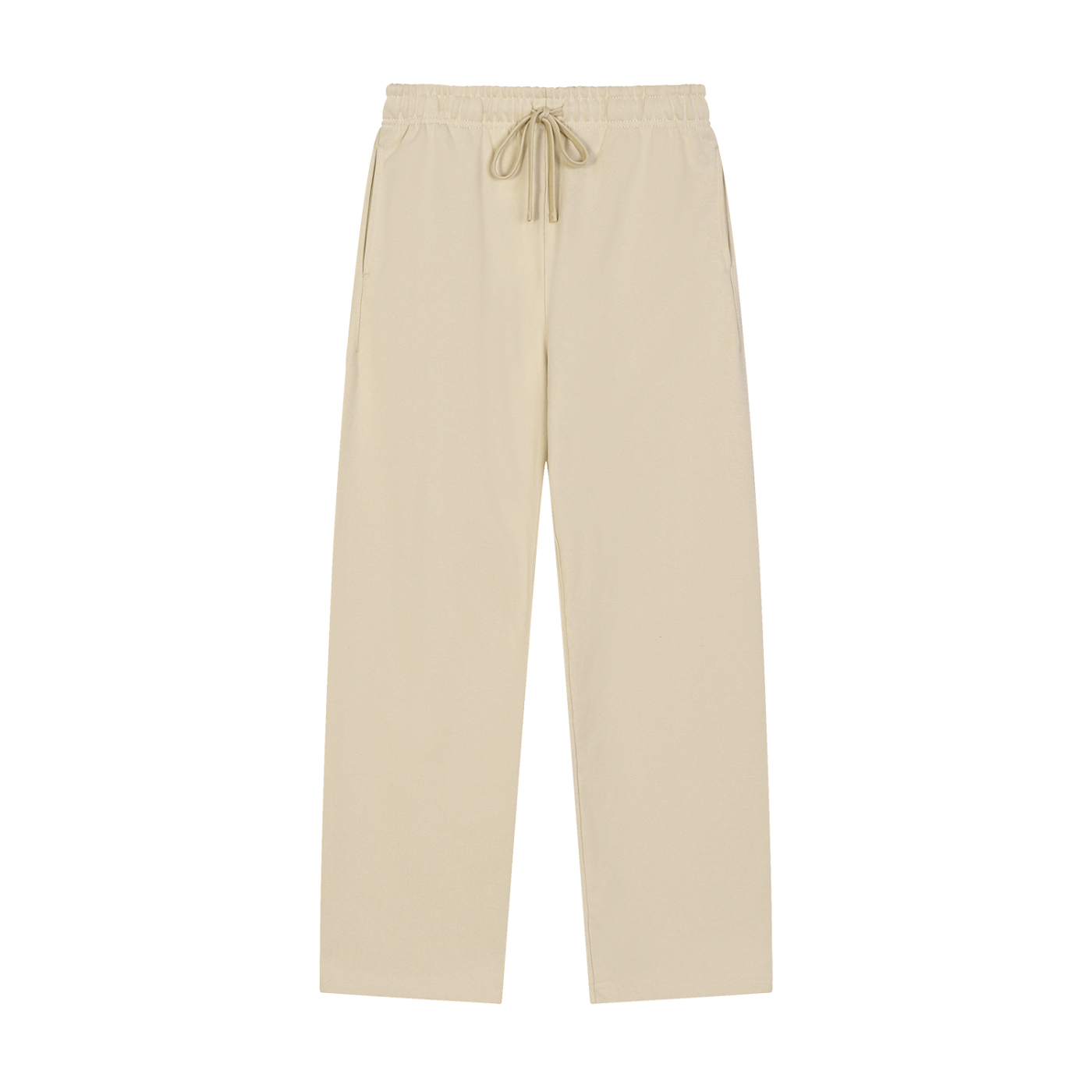 Solid Color Straight-Leg Sweat