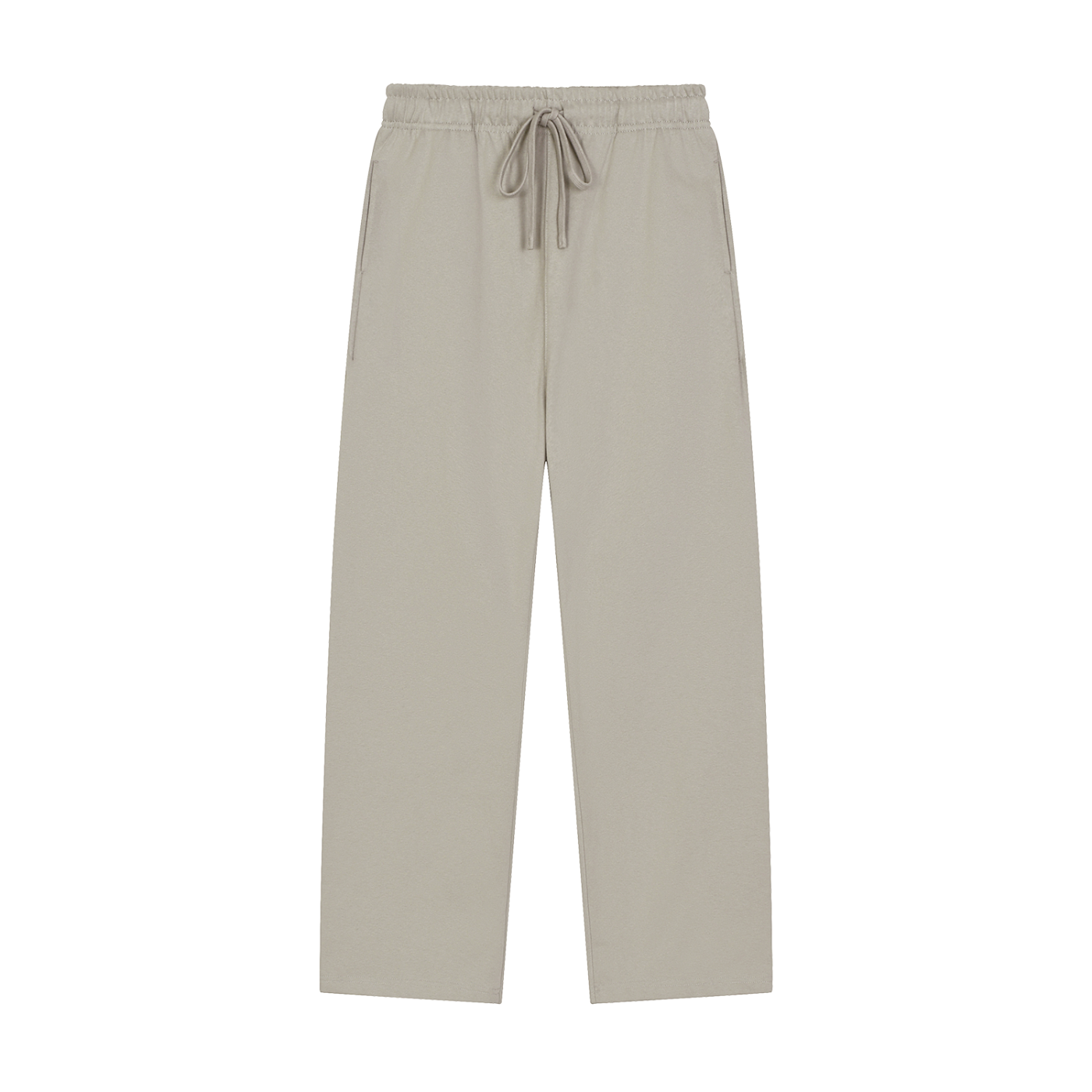 Solid Color Straight-Leg Sweat