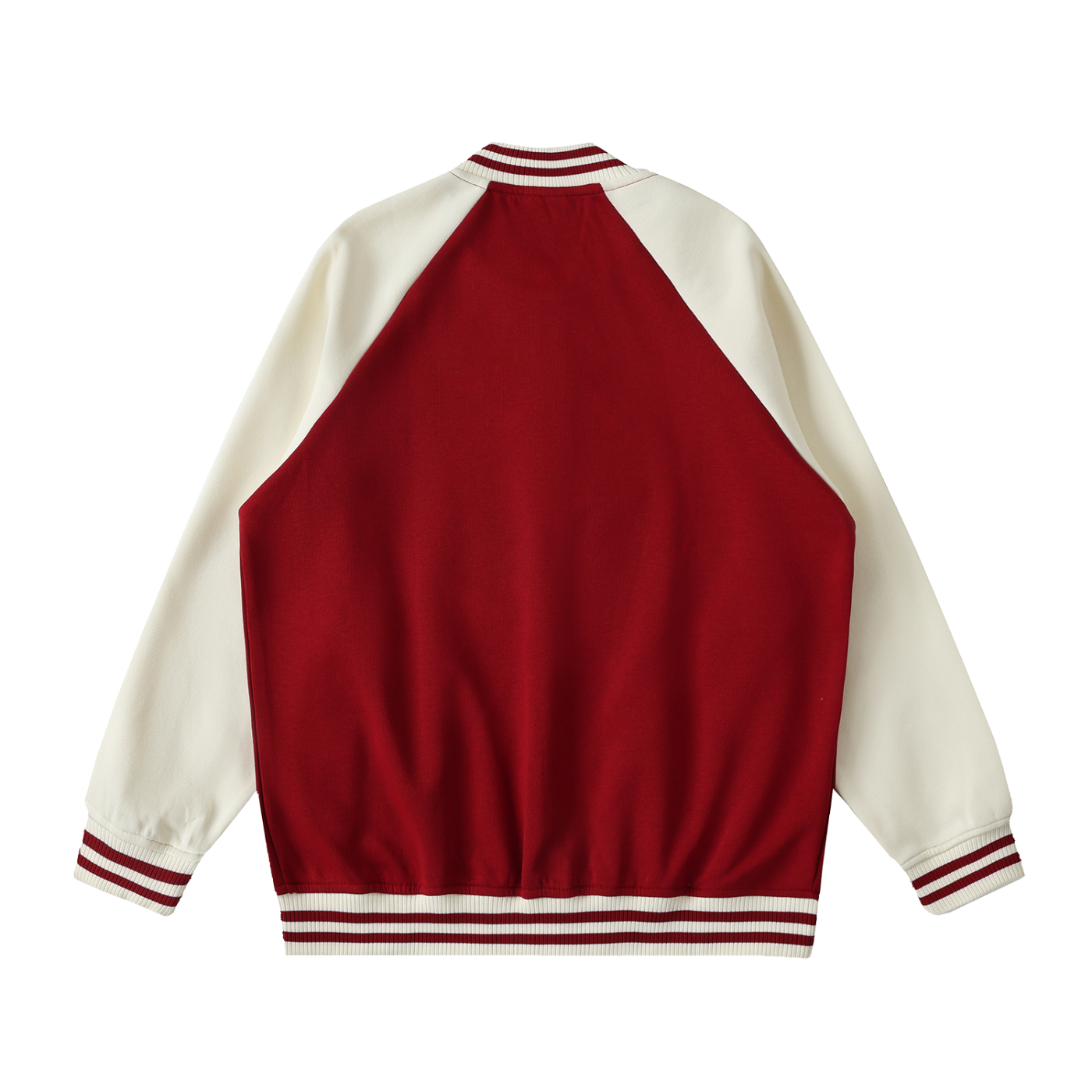 Unisex Two Tone Raglan Sleeve Varsity Jacket
