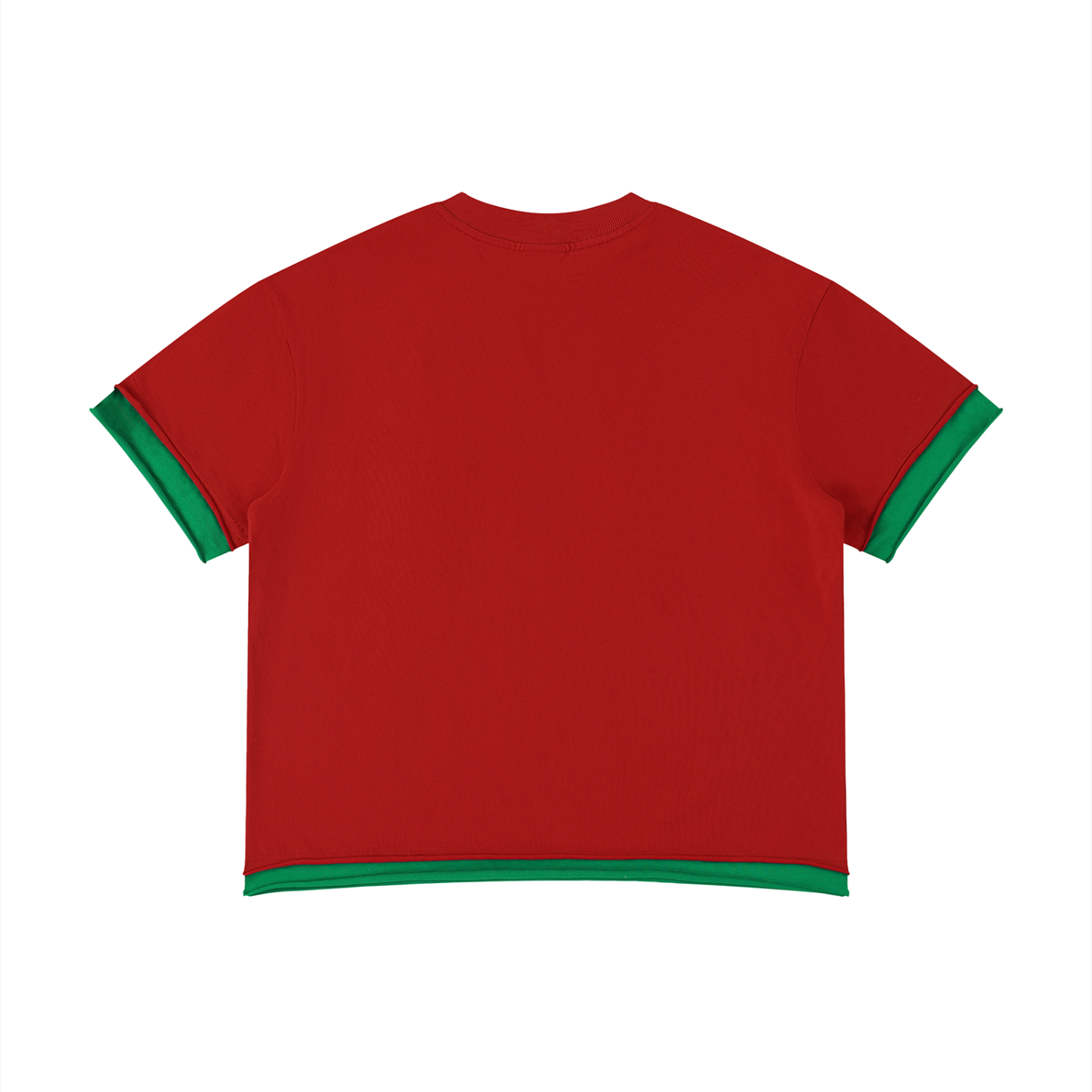boxy color block t shirt