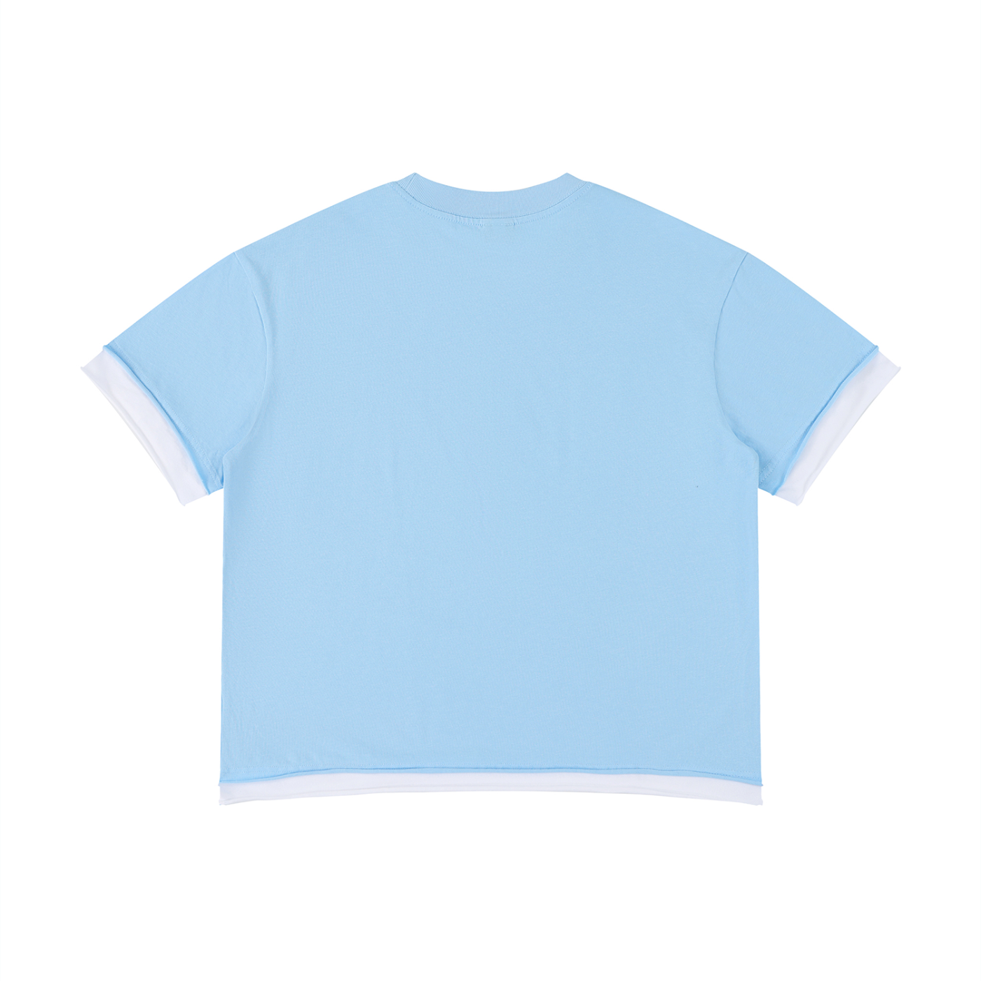 boxy color block t shirt