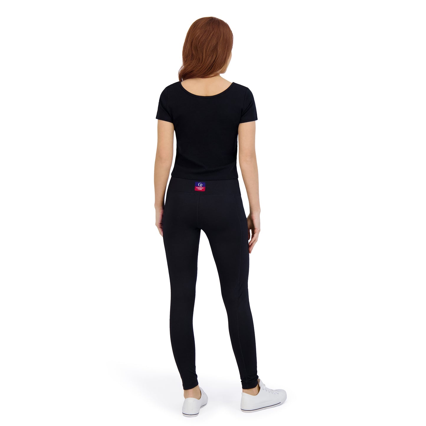 Black- Slim Fit Women’s Performance Leggings | Moisture Wicking Technology, Premium Fit & Eco Streetwear Essential