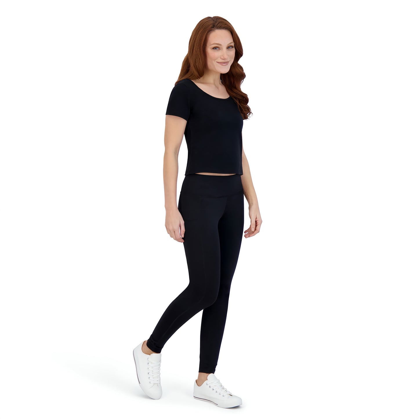 Black- Slim Fit Women’s Performance Leggings | Moisture Wicking Technology, Premium Fit & Eco Streetwear Essential