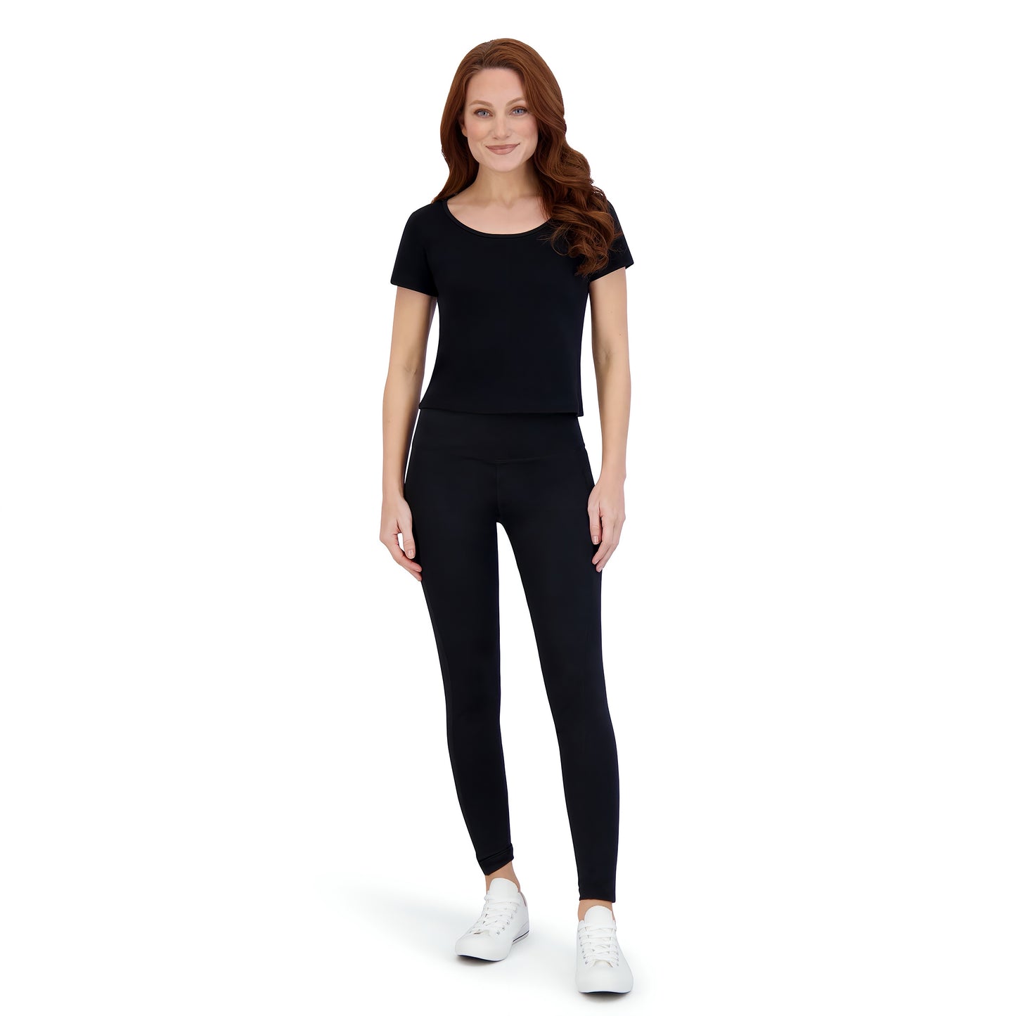 Black- Slim Fit Women’s Performance Leggings | Moisture Wicking Technology, Premium Fit & Eco Streetwear Essential