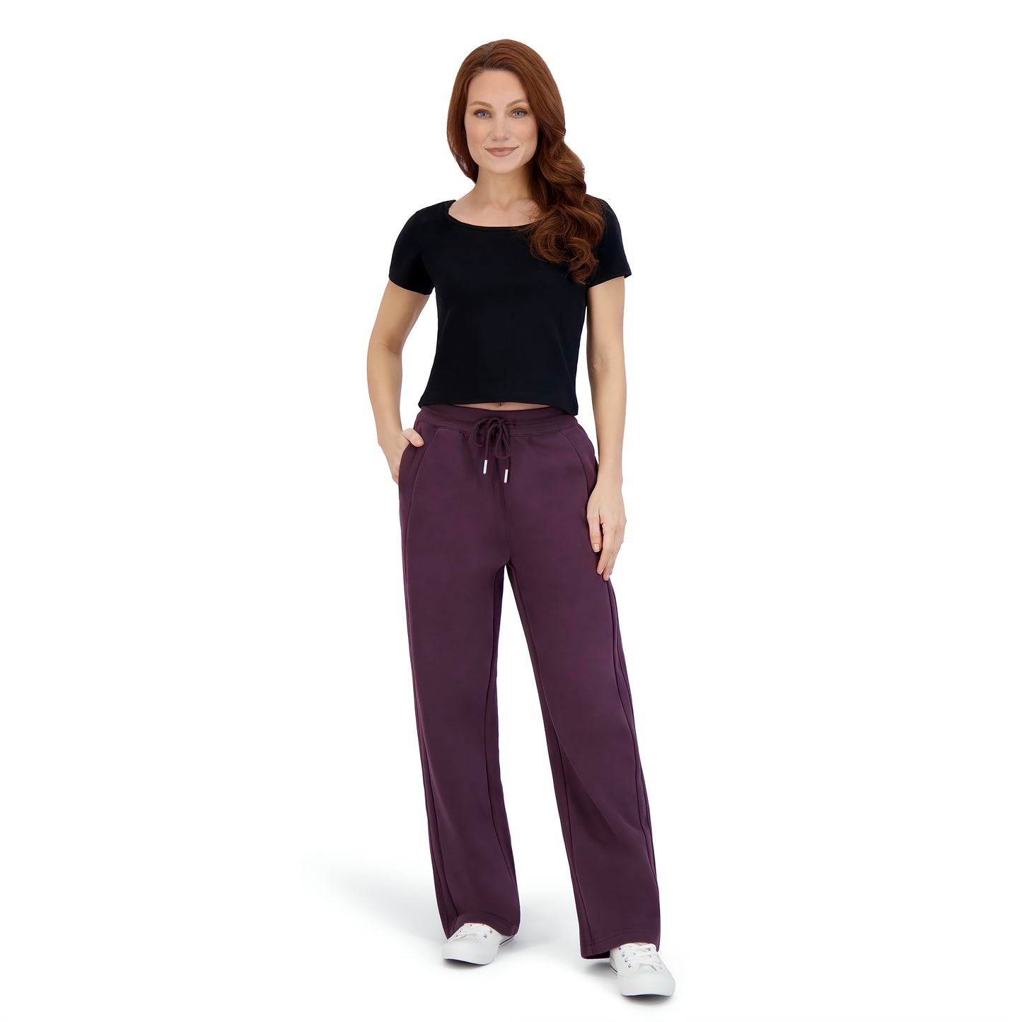 Essential Drawstring Straight-Leg Sweatpants
