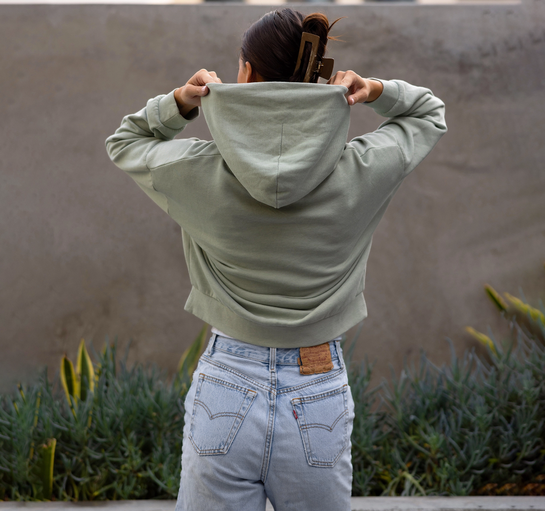 Eco Boxy Hoodie for Women | Hip-Height Design, Sustainable Streetwear Essential