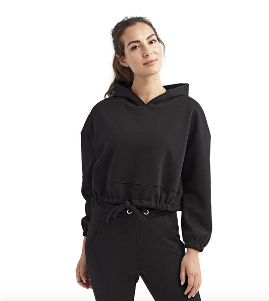 Eco-Ladies’ Cropped Oversize Hoodie | Sustainable Comfort, Modern Streetwear Fit