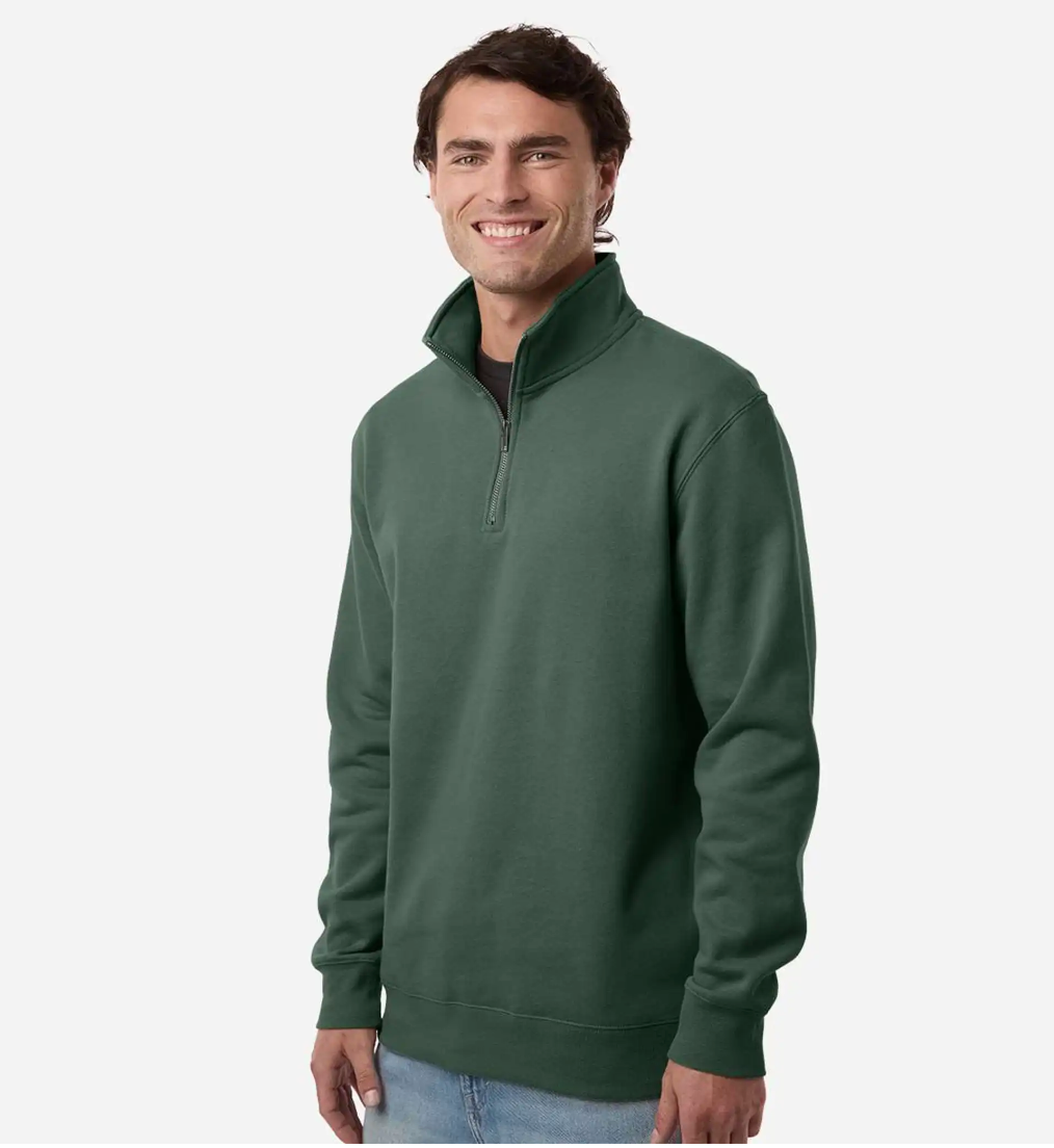 Midweight Quarter-Zip Pullover | Premium Comfort, Breathable Cotton Blend, Everyday Essential