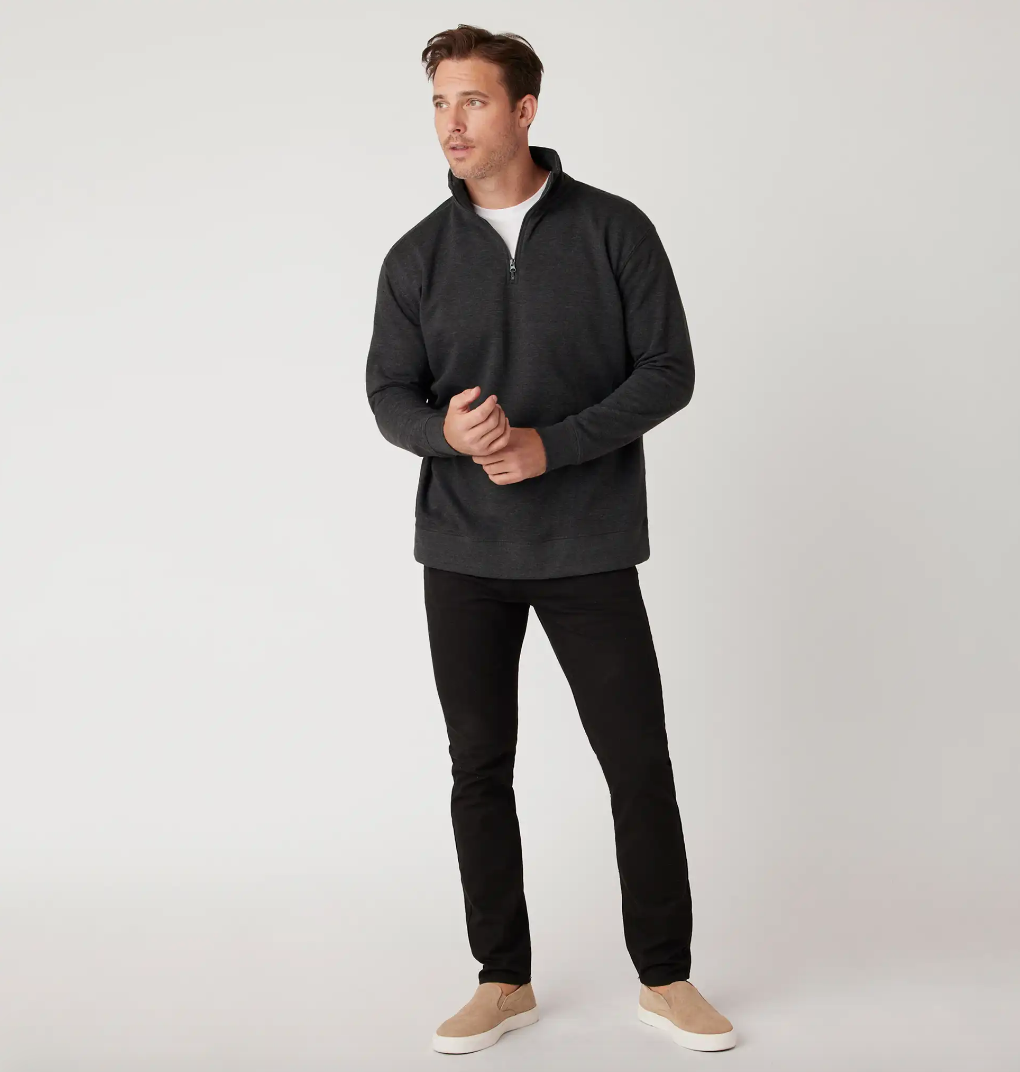 Unisex Ultra-Soft Fleece Quarter-Zip | 100% Cotton Face, Breathable Warmth, Modern Fit