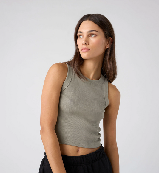 Women’s Organic Rib Tank | Slim Fit, Sustainable Everyday Essential