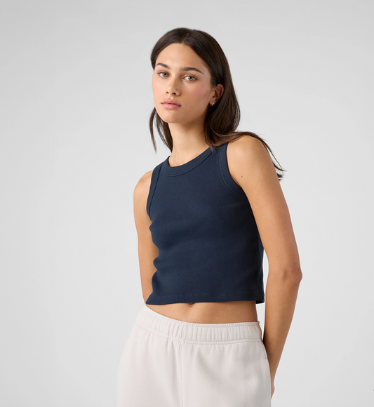 Women’s Organic Rib Tank | Slim Fit, Sustainable Everyday Essential
