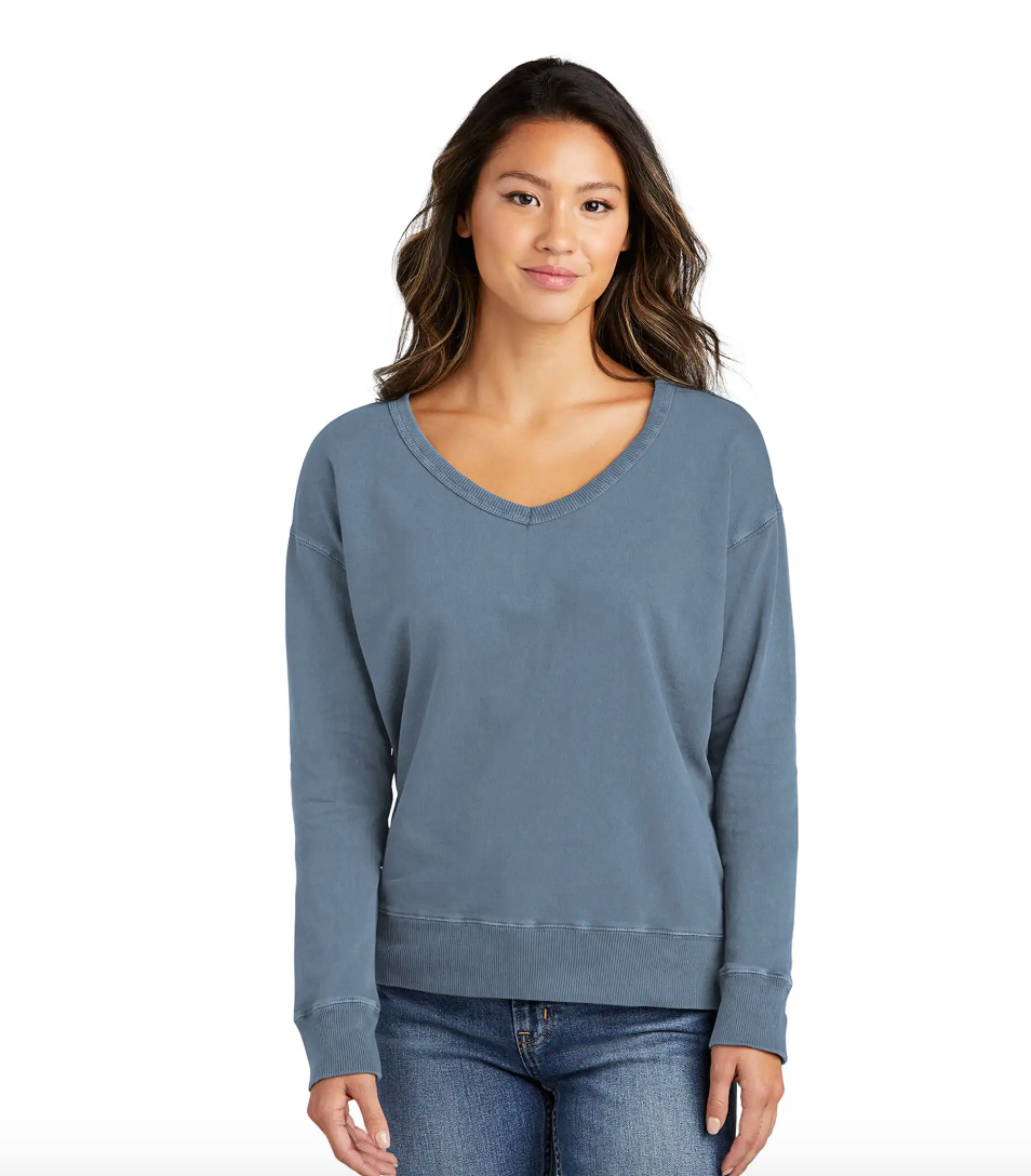 Ultra Soft V-Neck Sweatshirt | 100% Cotton Face, Everyday Comfort, Premium Casual Essential