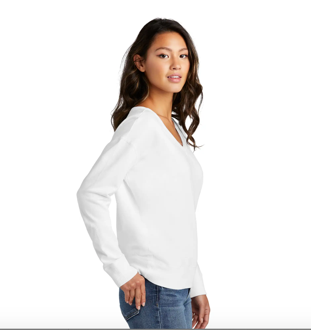Ultra Soft V-Neck Sweatshirt | 100% Cotton Face, Everyday Comfort, Premium Casual Essential