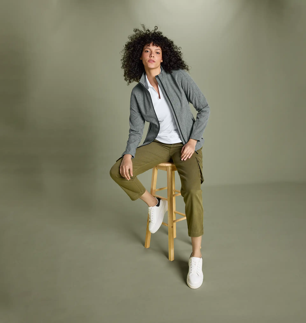 Occupational Therapy Women’s Core Soft Shell Jacket – Windproof, Water-Resistant, Stretch Comfort Fit