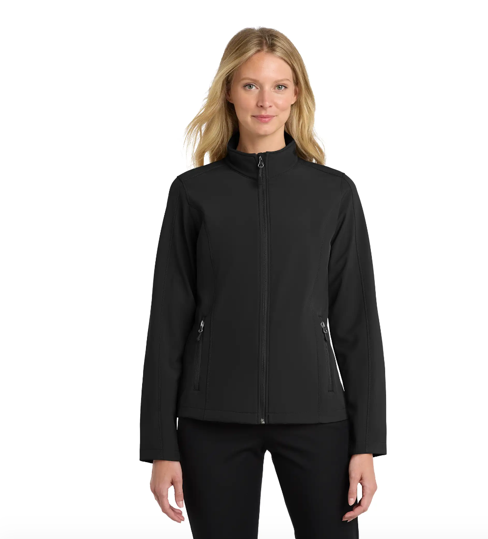 Occupational Therapy Women’s Core Soft Shell Jacket – Windproof, Water-Resistant, Stretch Comfort Fit
