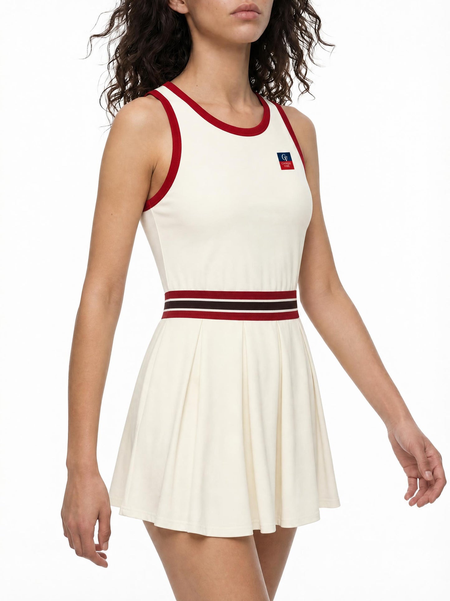 Women's Athleisure Color Block A-Line Sleeveless Dress