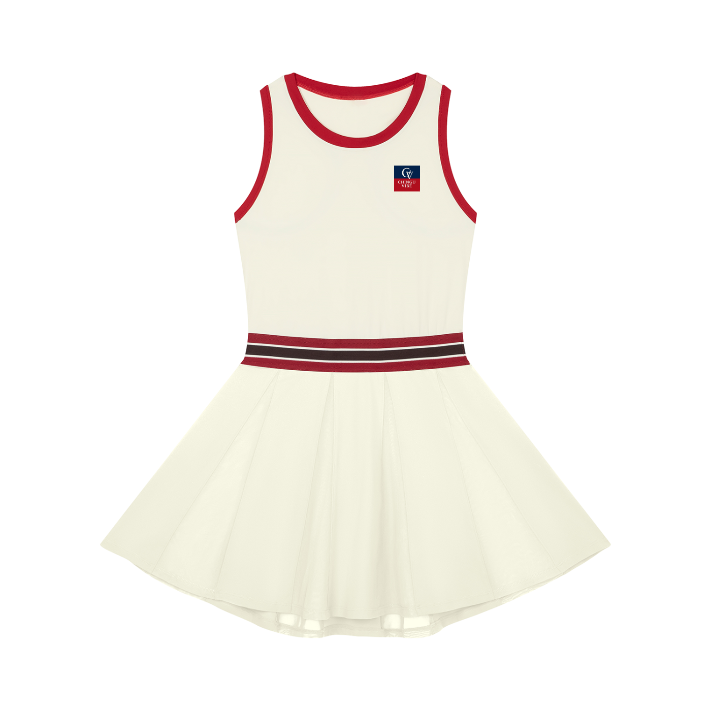Women's Athleisure Color Block A-Line Sleeveless Dress