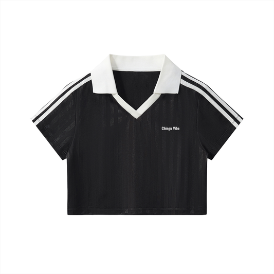 cropped jersey 