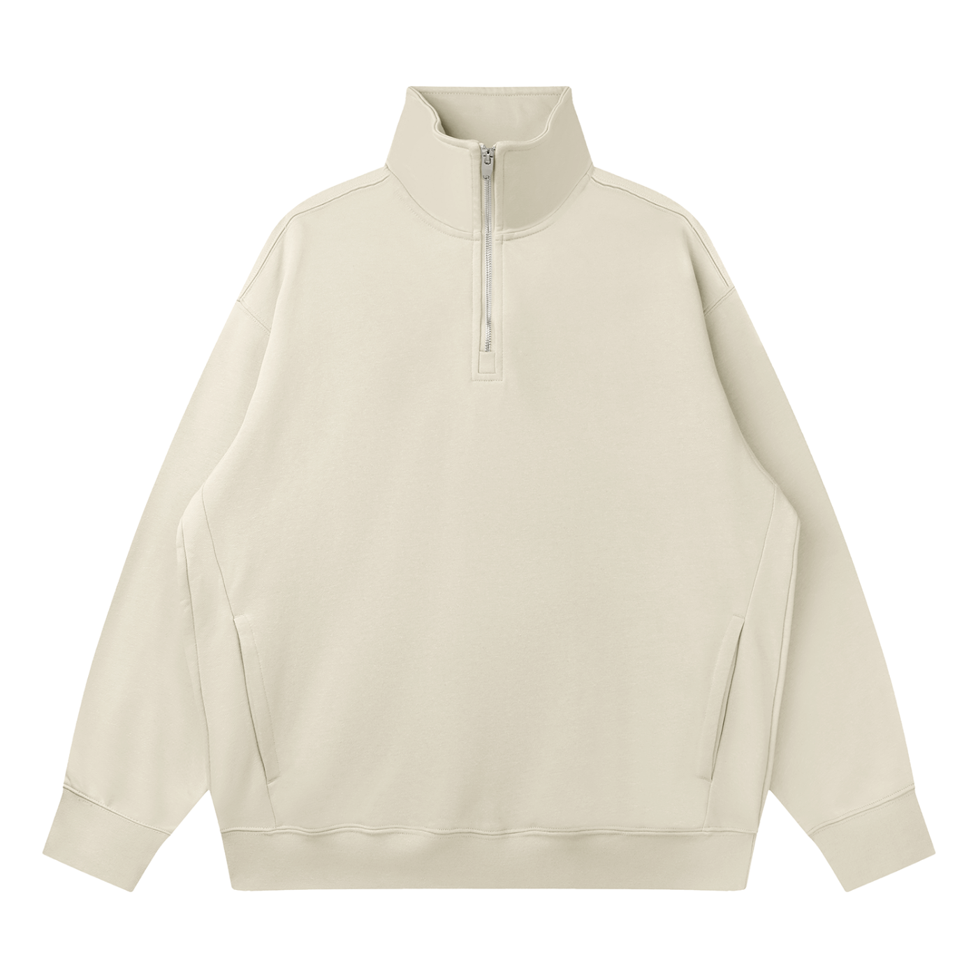 Quarter-Zip Drop Shoulder Swea