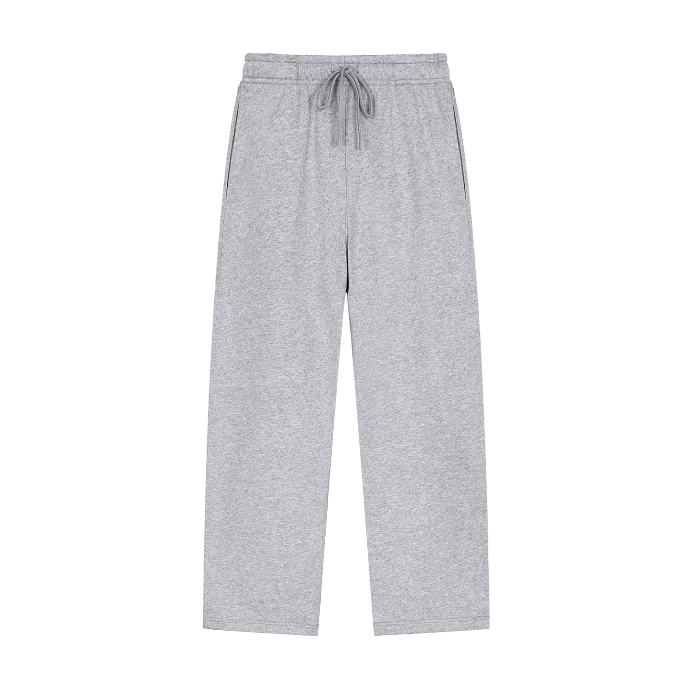 Solid Color Straight-Leg Sweat