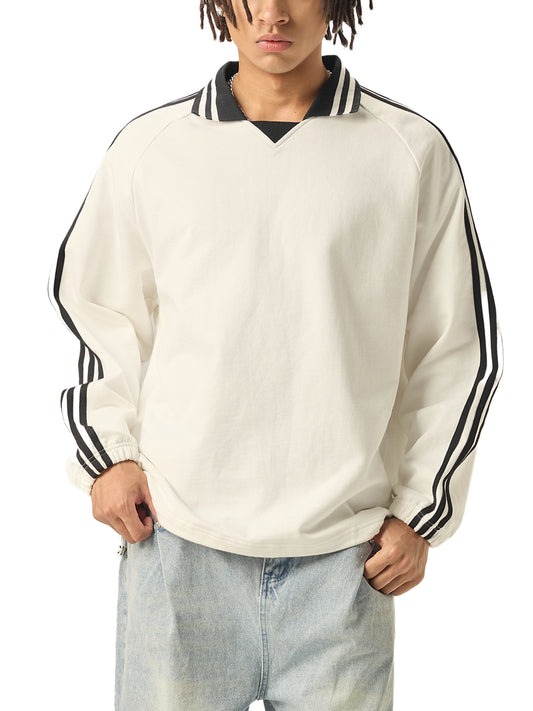 collar sweatshirt,100%Organic