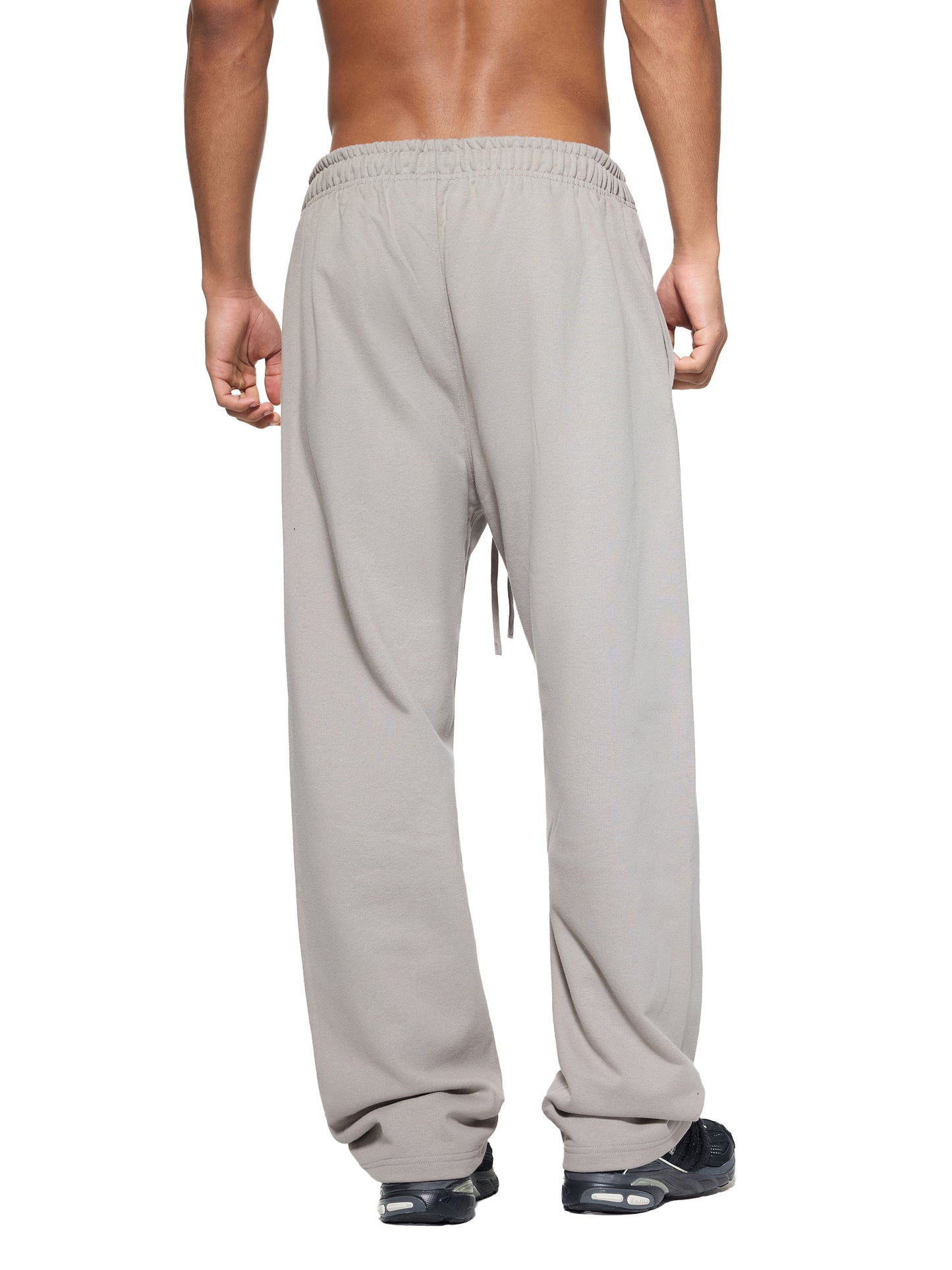 Solid Color Straight-Leg Sweat